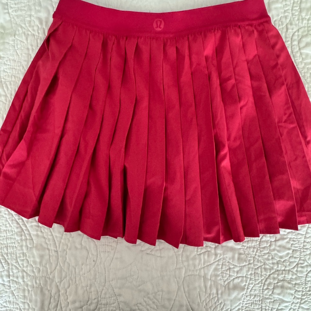 lululemon athletica Vibrant Red Mini Skirt